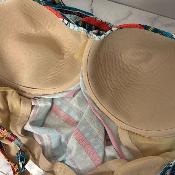 Lane Bryant Cacique Tribal Print 44D - Picture 4 of 5